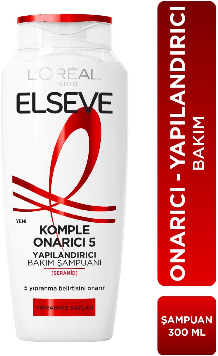 L'Oréal Paris Elseve Komple Onarıcı 5 Yapılandırıcı Bakım Şampuanı 300 ml