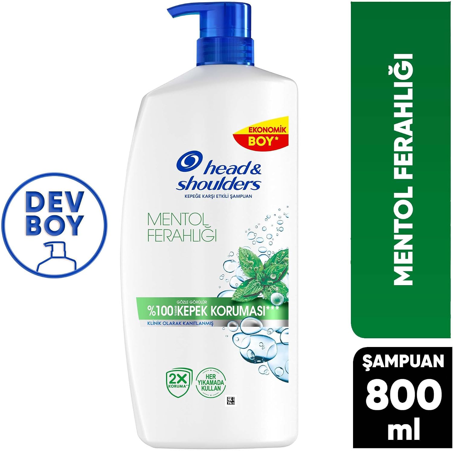 Mentol Ferahlığı Kepeğe Karşı Etkili Şampuan 800ml