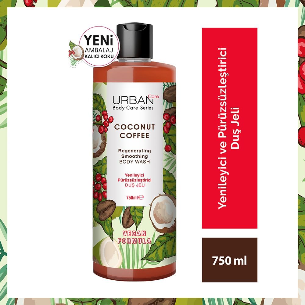 Coconut Coffee Yenileyici ve Pürüzsüzleştirici Duş Jeli, 750 ml