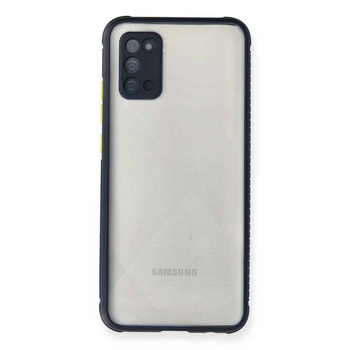 Samsung Galaxy A02S Kılıf Miami Şeffaf Silikon - Lacivert