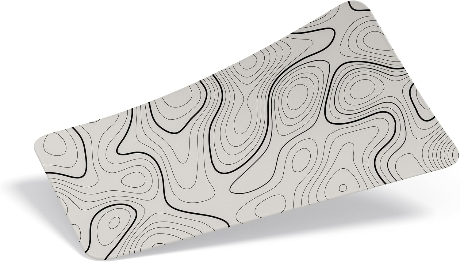 90X40 CM XXL Gaming Mouse Pad [High Density Hybrid Kumaş] [Kaymaz Taban] [Yüksek Çözünürlüklü Baskı] Fare Altlığı Oyuncu Mousepad (Açık Gri İzohips, 90x40)
