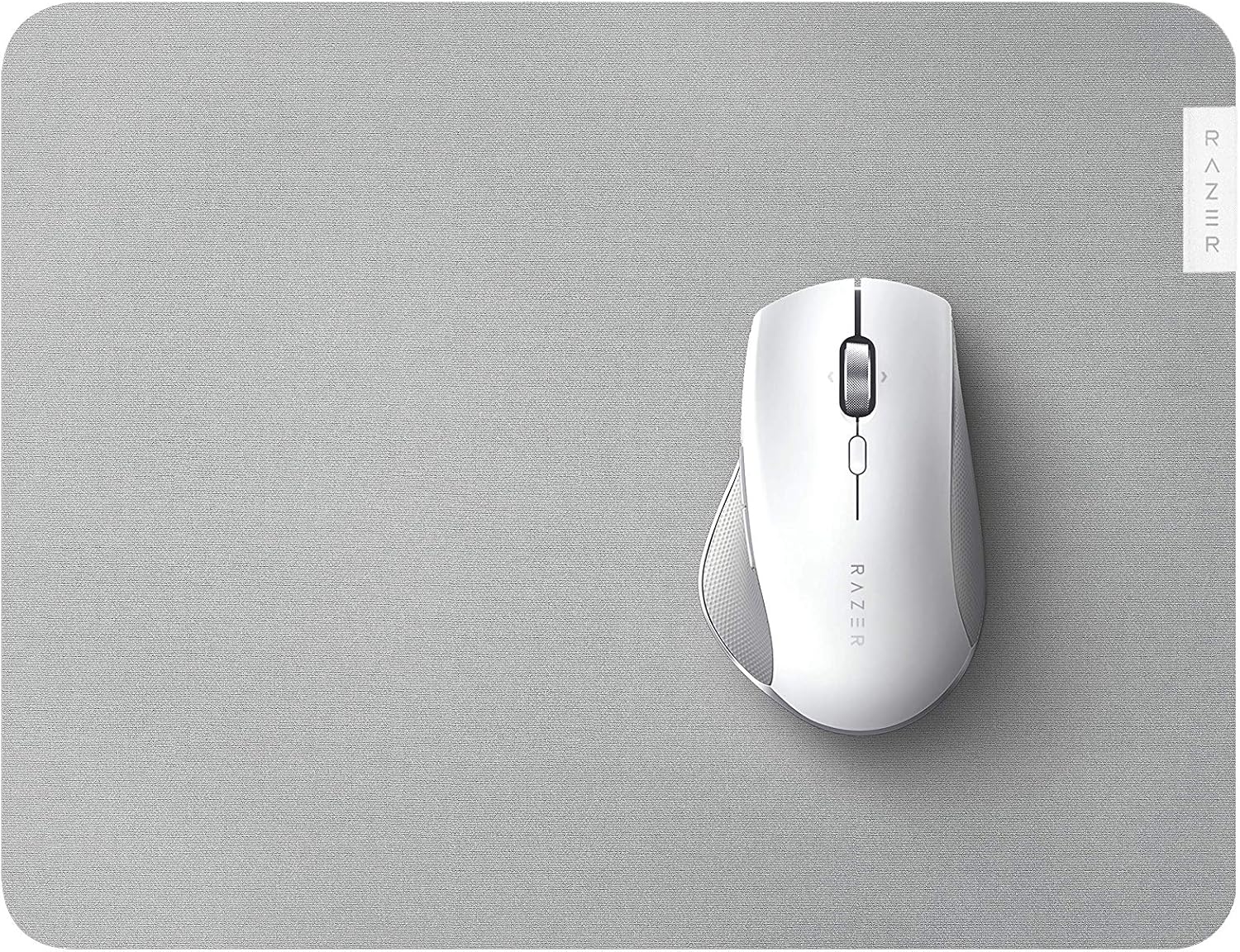 Pro Glide - Ofis konforu ve verimliliği için yumuşak fare altlığı (dokulu kumaş yüzeyi, kaymaz) Beyaz