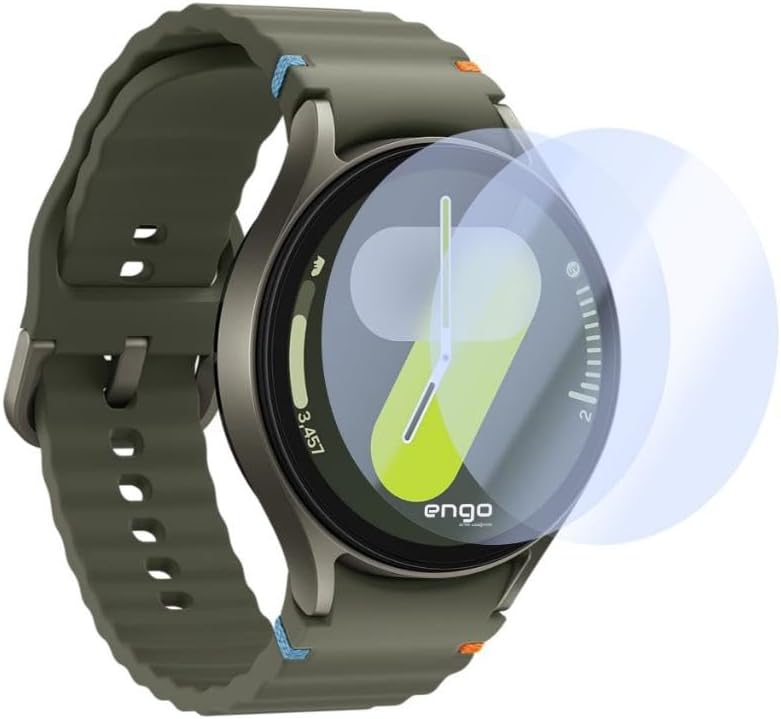 Samsung Galaxy Watch 7 44mm İle Uyumlu Ekran Koruyucu Çizilmeye Dayanıklı Akıllı Saat Koruması, 9h Temperli Kırılmaz Esnek Nano Cam, Hd Şeffaf 2 Adet