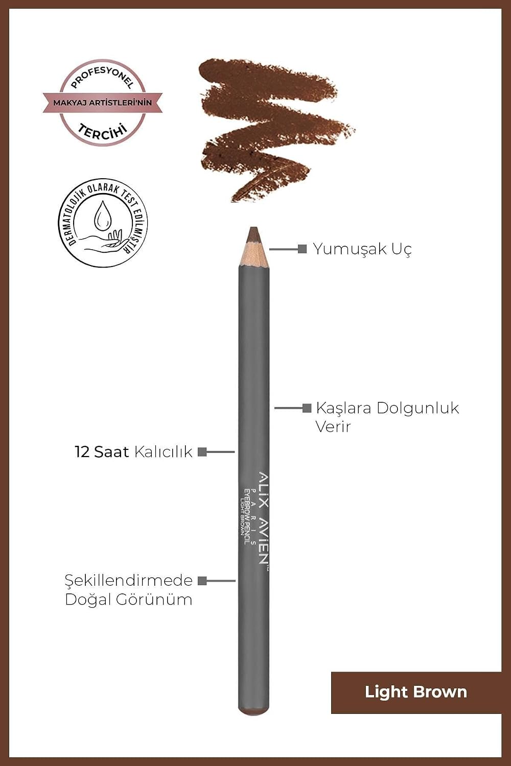 Kaş Kalemi Eyebrow Pencil Light Brown