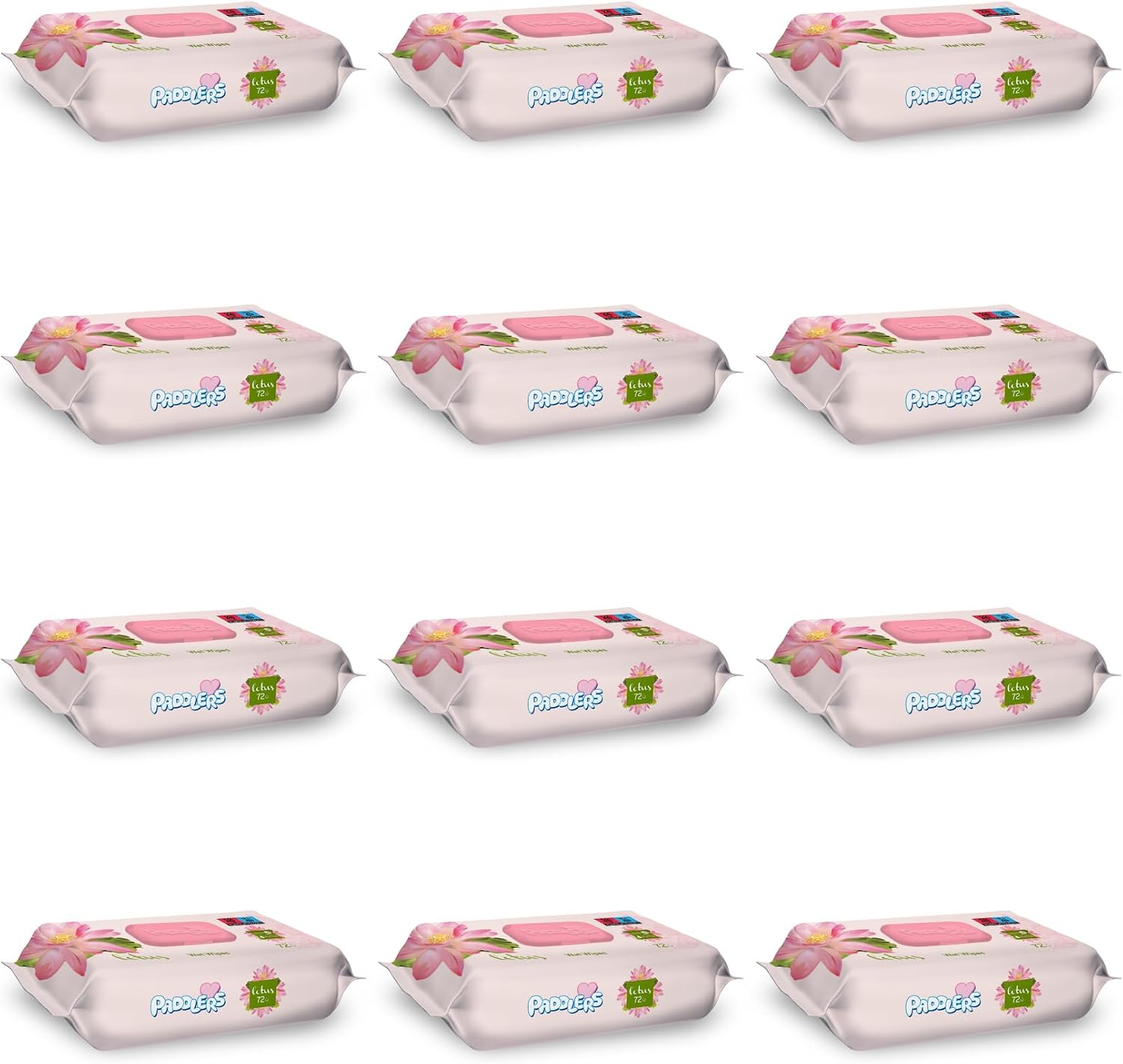 Lotus Çiçeği Kokulu Islak Mendil 864 Yaprak (12x72) – Koli