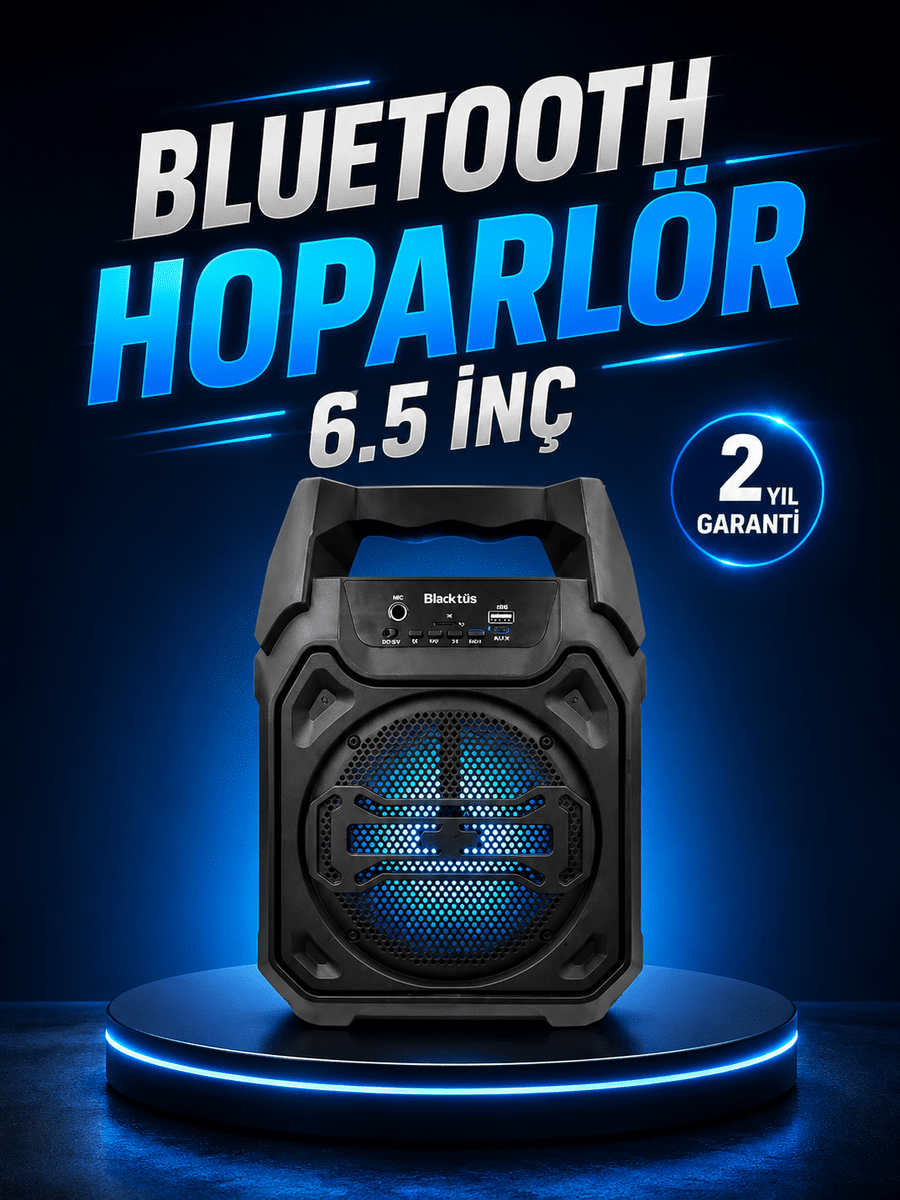 Taşınabilir Şarjlı Hoparlör – Bluetooth, TWS ve Uzun Pil Ömrü