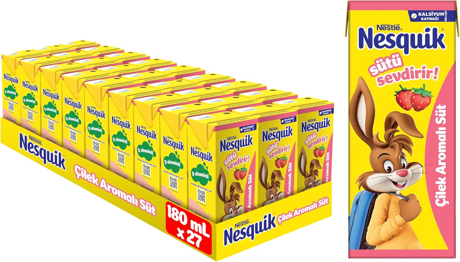 Çilekli Süt, 180 ml x 27