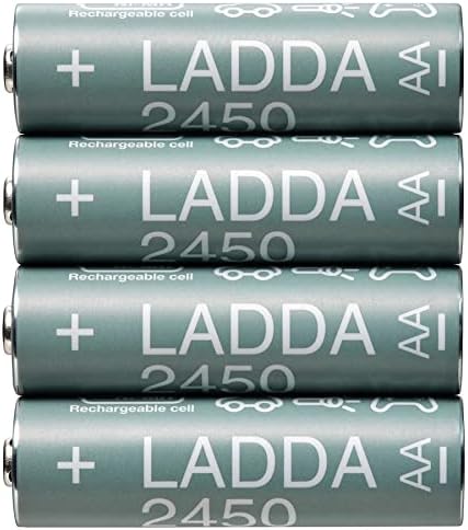 LADDA Şarj edilebilir pil, HR06 AA 1.2V 2450mAh