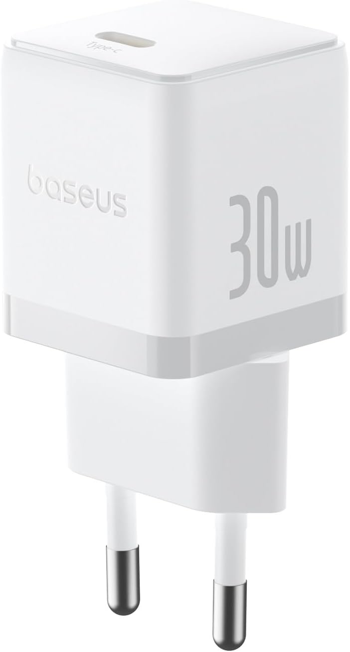 30W Hızlı Şarj Cihazı, Palm 1C USB-C Duvar Adaptörü, BCT Soğutma Teknolojisi ve Akıllı Çip Koruması, Kompakt Şarj Başlığı, Samsung ve iPhone Uyumlu, Beyaz