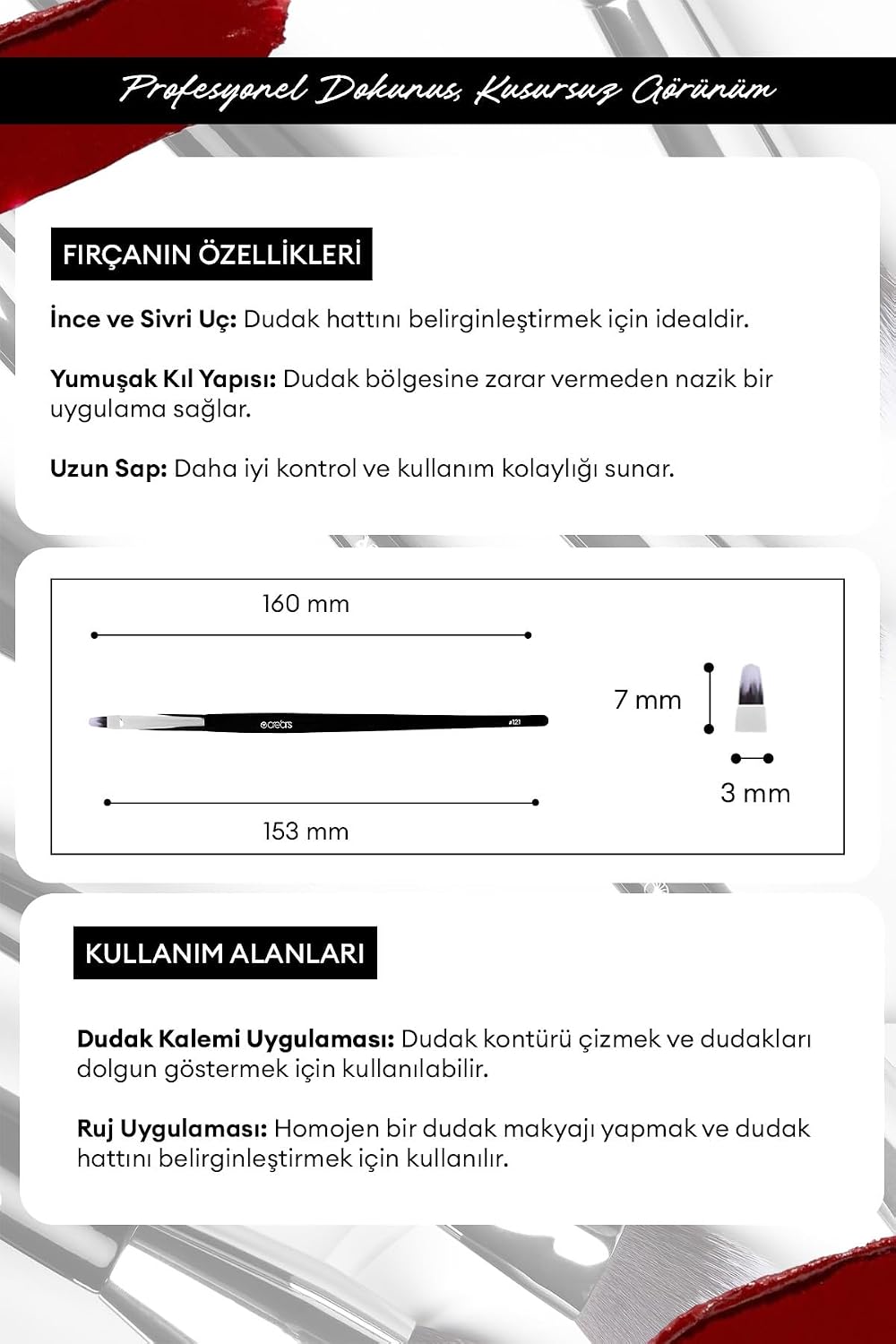 Dudak Fırçası Lip Brush #121
