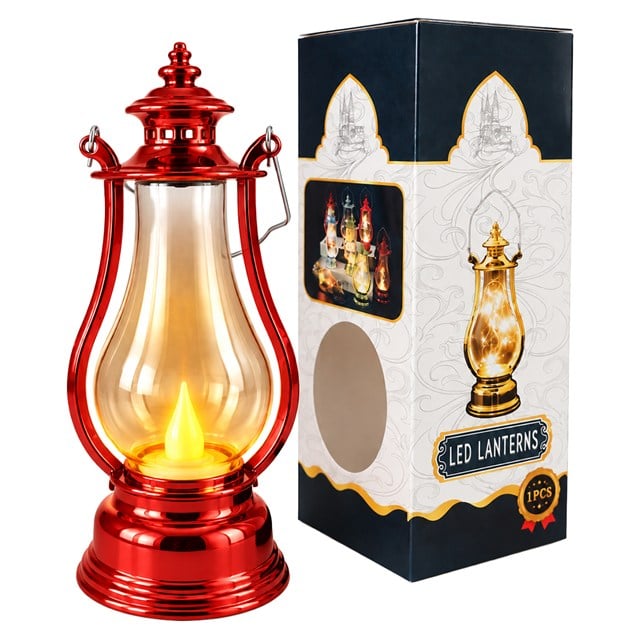 PM-38887 Nostaljik LED Mini Gaz Lambası Tasarımlı Pilli Dekoratif Aydınlatma