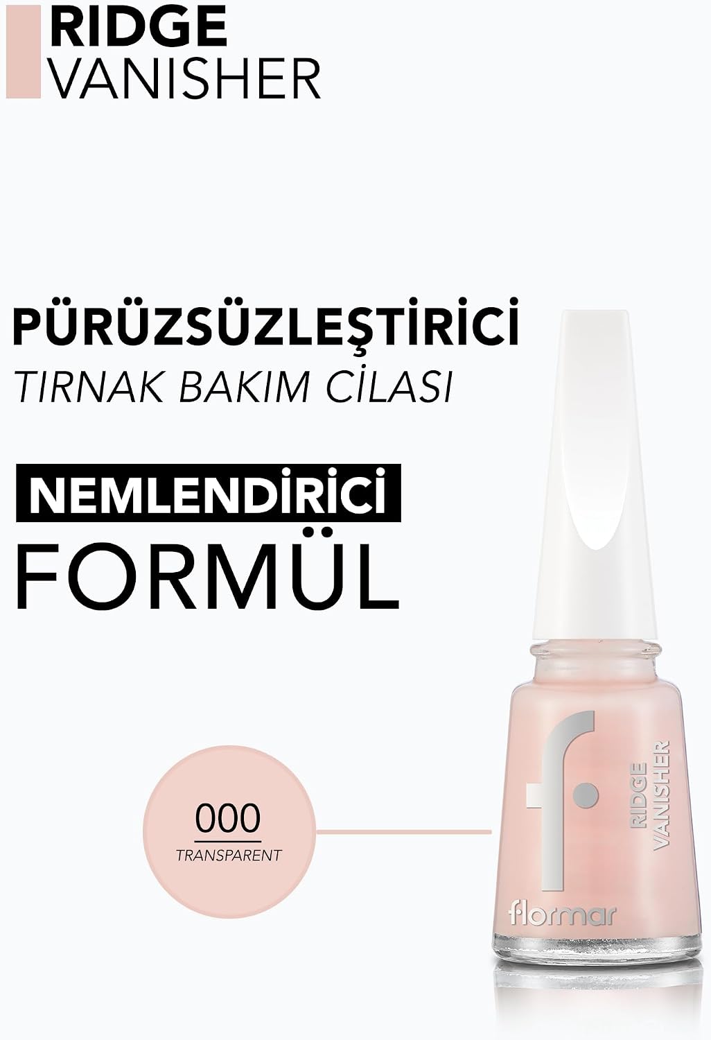 Ridge Vanisher Nemlendirici & Pürüzsüzleştirici Oje Bazı/Tırnak Cilası