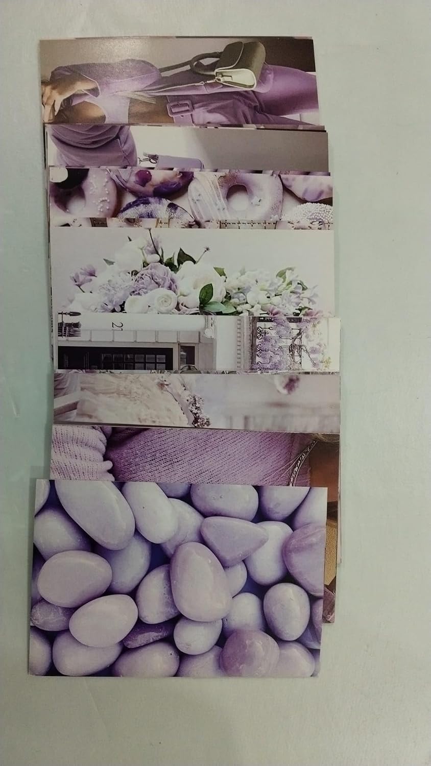 Lila ve Lavanta Estetik Duvar Kolaj Seti - 50 Adet Açık Mor Moda ve Çiçek Temalı Fotoğraf Kartları, Trendy Genç Kız Odası Dekoru, Pinterest Poster Paketi (10x15 cm)