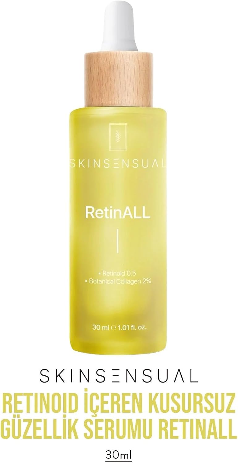 RetinALL Yaşlanma Karşıtı Cilt Bakım Serumu 30 ml |%0,5 Retinoid &%2 Botanical Collagen | İnce Çizgi ve Kırışıklık Karşıtı Bakım