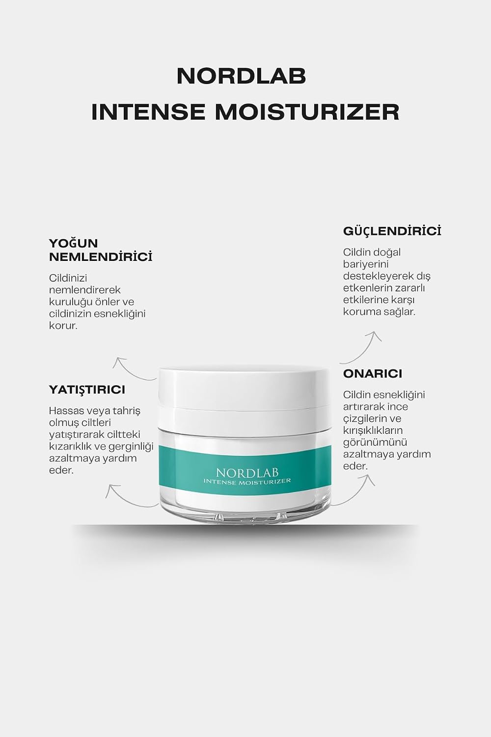 Yoğun Nemlendirici Yüz Bakım Kremi Tüm Cilt Tipleri İçin Hyaluronic Acid Ceramide Zinc Shea Butter