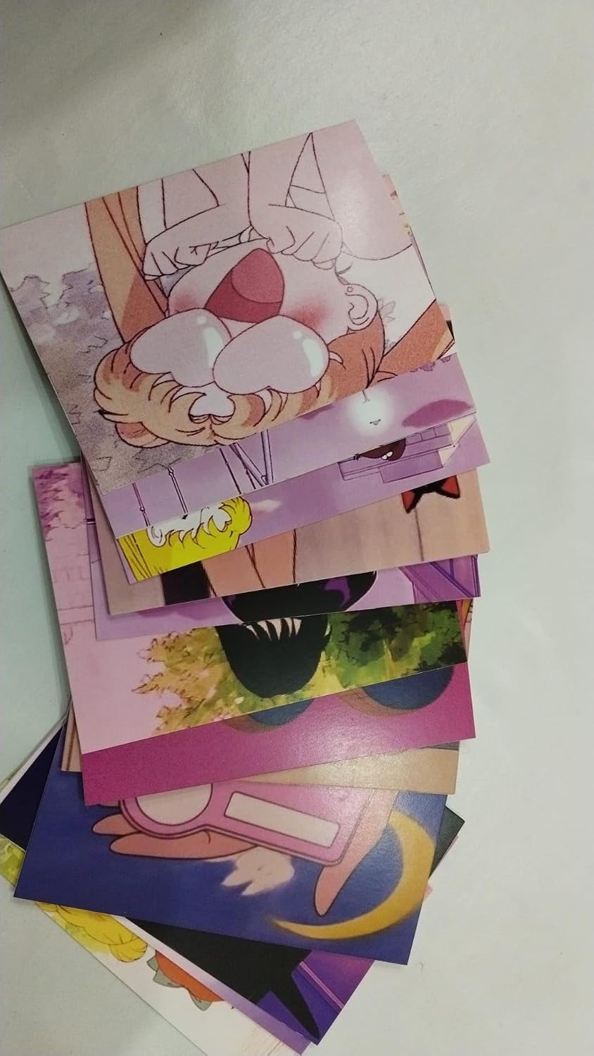 Sailor Moon Retro Anime Duvar Kolaj Seti - 50 Adet 90'lar Nostaljik ve Kawaii Sahne Fotoğraf Kartları, Genç Kız Pembe Manga Oda Dekoru, Estetik Poster Paketi (10x15 cm)