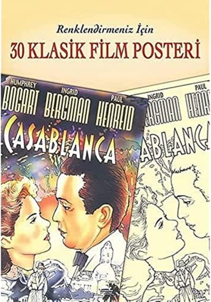 30 Klasik Film Posteri: Renklendirmeniz İçin