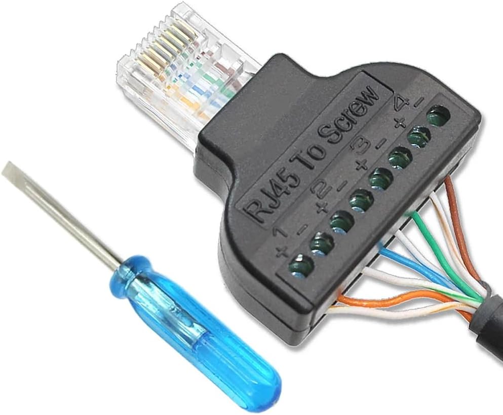 RJ45 To Screw Terminal Vidalı Klemens Çevirici