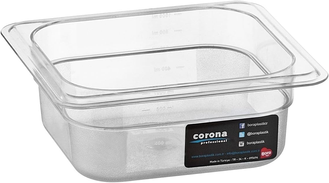 Home Bora Bo-143 Plastik Mutfak Saklama Kabı, Şeffaf