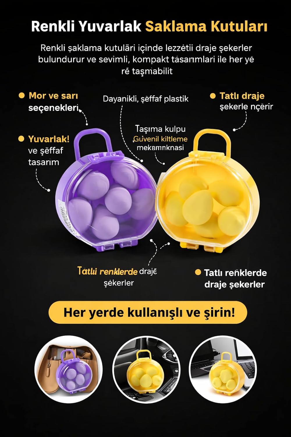 Makyaj Süngeri Seti 6’lı, 2 Set, Taşınabilir Kutulu, (Asorti Renk) Ultra Yumuşak Blender Süngerler, Islanınca Genişler, Pürüzsüz Fondöten, Kapatıcı Uygulama, Günlük ve Profesyonel Kullanım