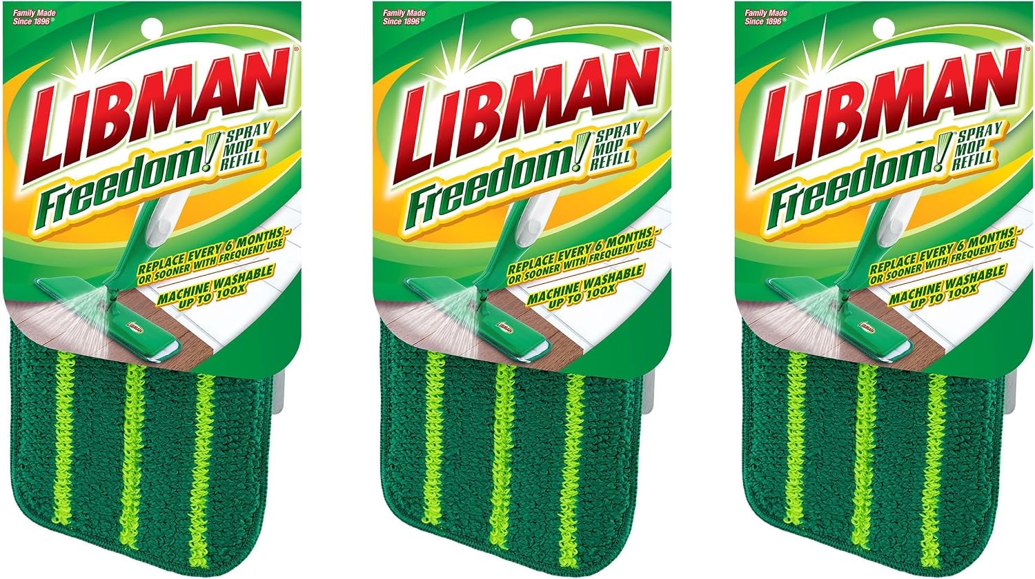 Libman Özgürlük Sprey Paspas Yedekleri, Üç Dolum