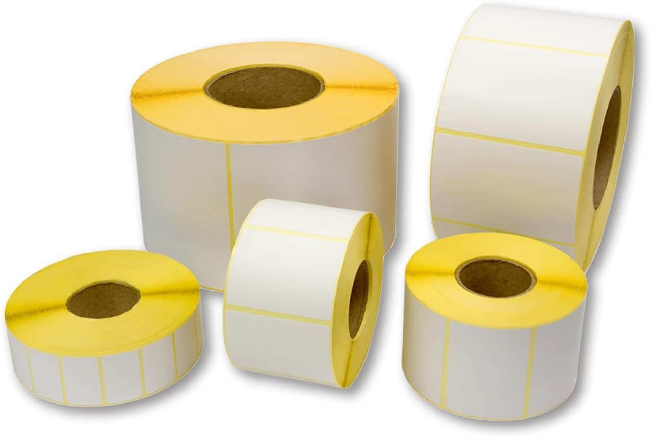 60x25 mm Termal Etiket, Barkod/Adres/Kargo Termal Etiketleri, Zebra ve Diğer Yazıcılarla Uyumlu