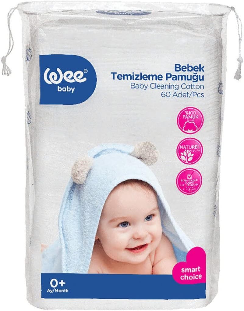 60'lı Bebek Temizleme Pamuğu