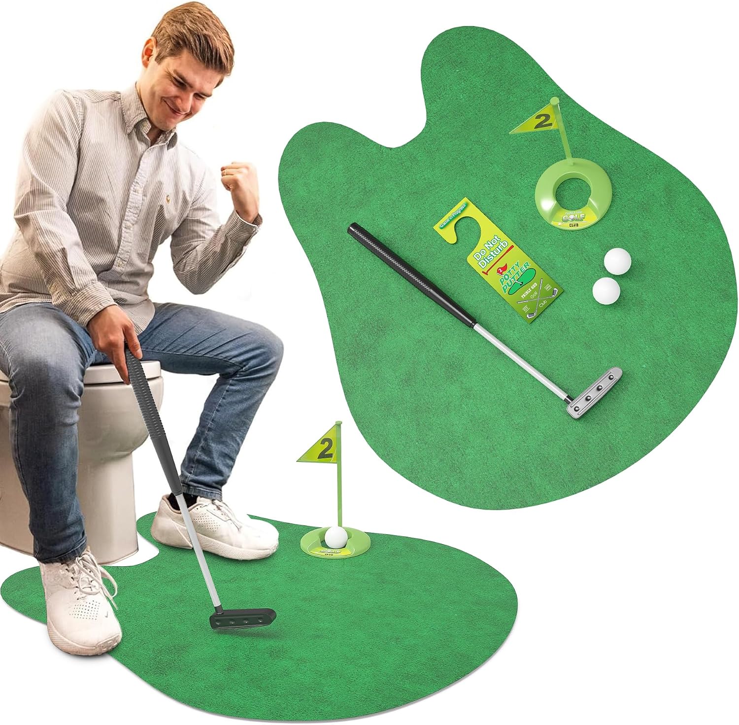 Potty Putter Toilet Time Golf Game