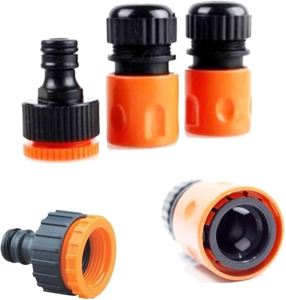 MEDALYAN 1/2" Hortum Musluk Bağlantı Adaptörü (2 Adet) + 1/2-3/4" Musluk Adaptörü