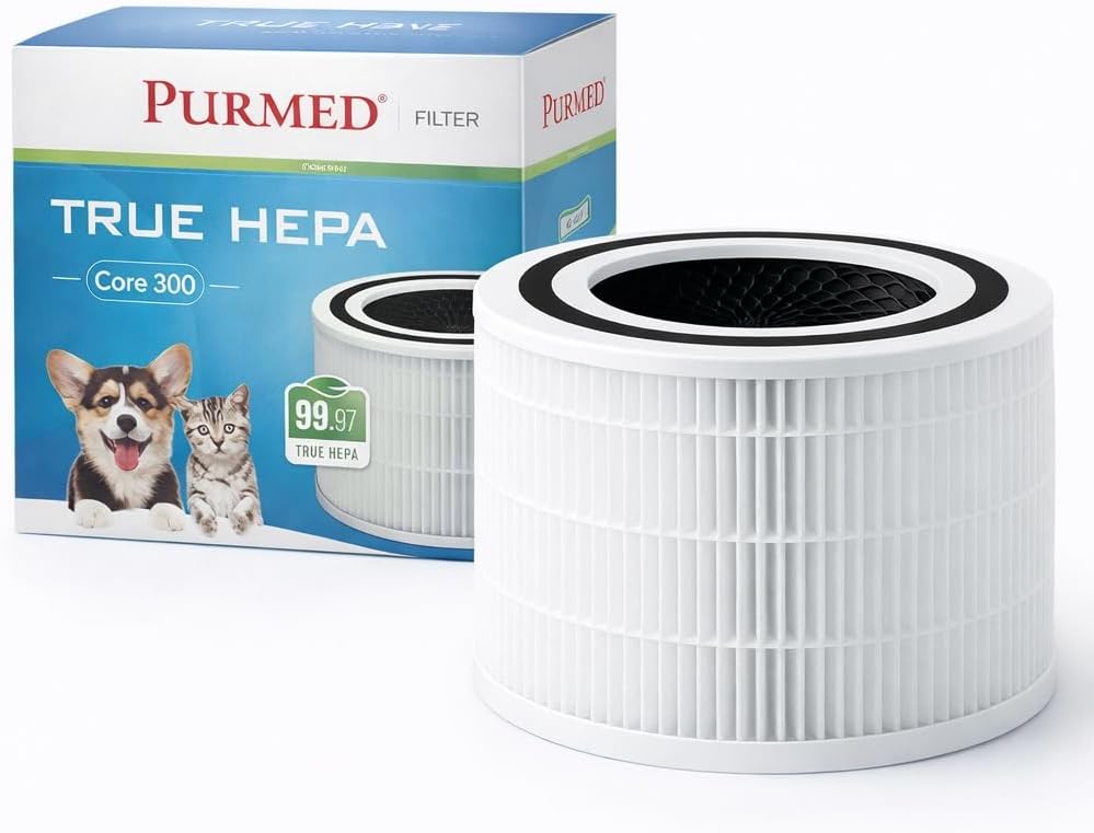 Levoit Core 300, Core 300S Air Purifier Uyumlu Hepa + Karbon Filtre - Beyaz (Beyaz)