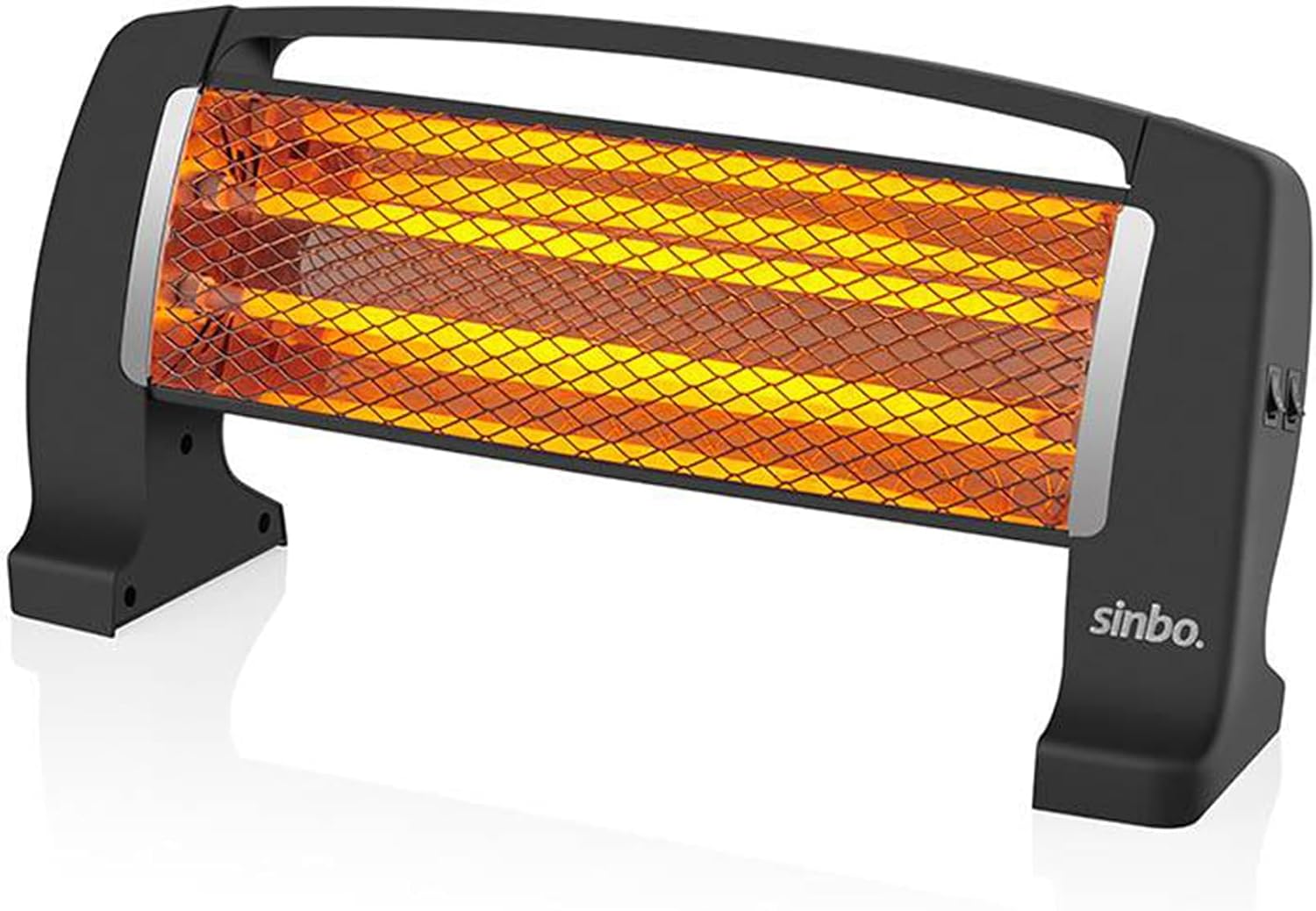 SFH-3399 1000W (2x500W) Quartz Isıtıcı | 2 Kademeli Isı Ayarlı, Devrilme Emniyetli, Masa ve Yer Tipi Hızlı Isıtıcı