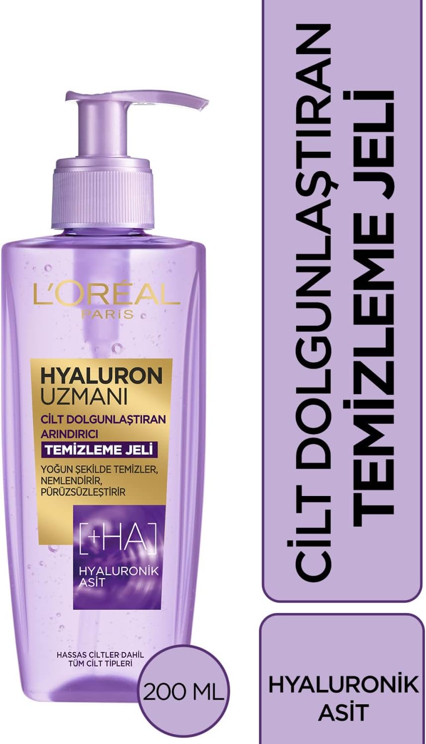 L'ORÉAL PARIS Hyaluron Uzmanı Cilt Dolgunlaştıran Arındırıcı Temizleme Jeli 200 ml