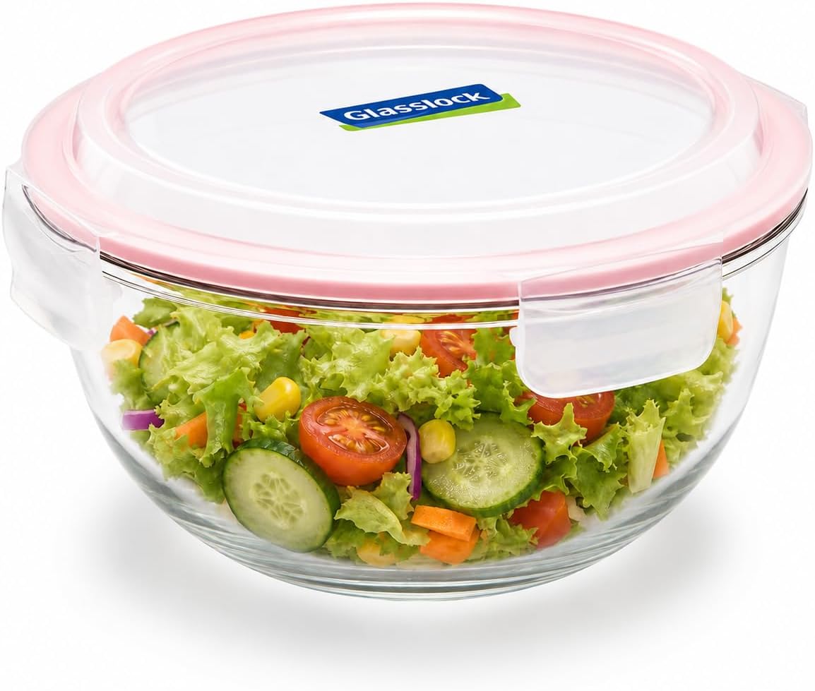 Yuvarlak Cam Saklama Kabı 2000 Ml