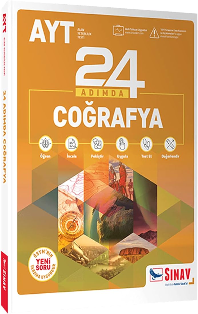 AYT Coğrafya 24 Adımda Konu Anlatımlı Soru Bankası