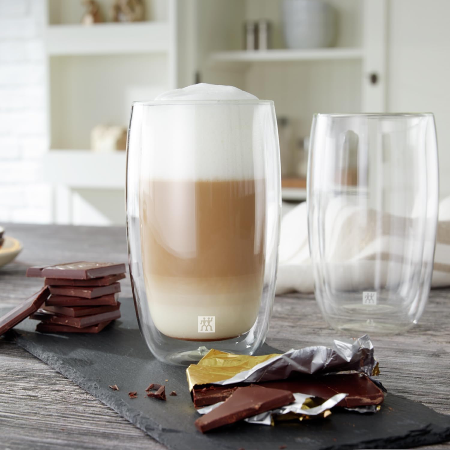 Sorrento Çift Camlı 2'li Latte Macchiato Bardak Seti, 350 ml