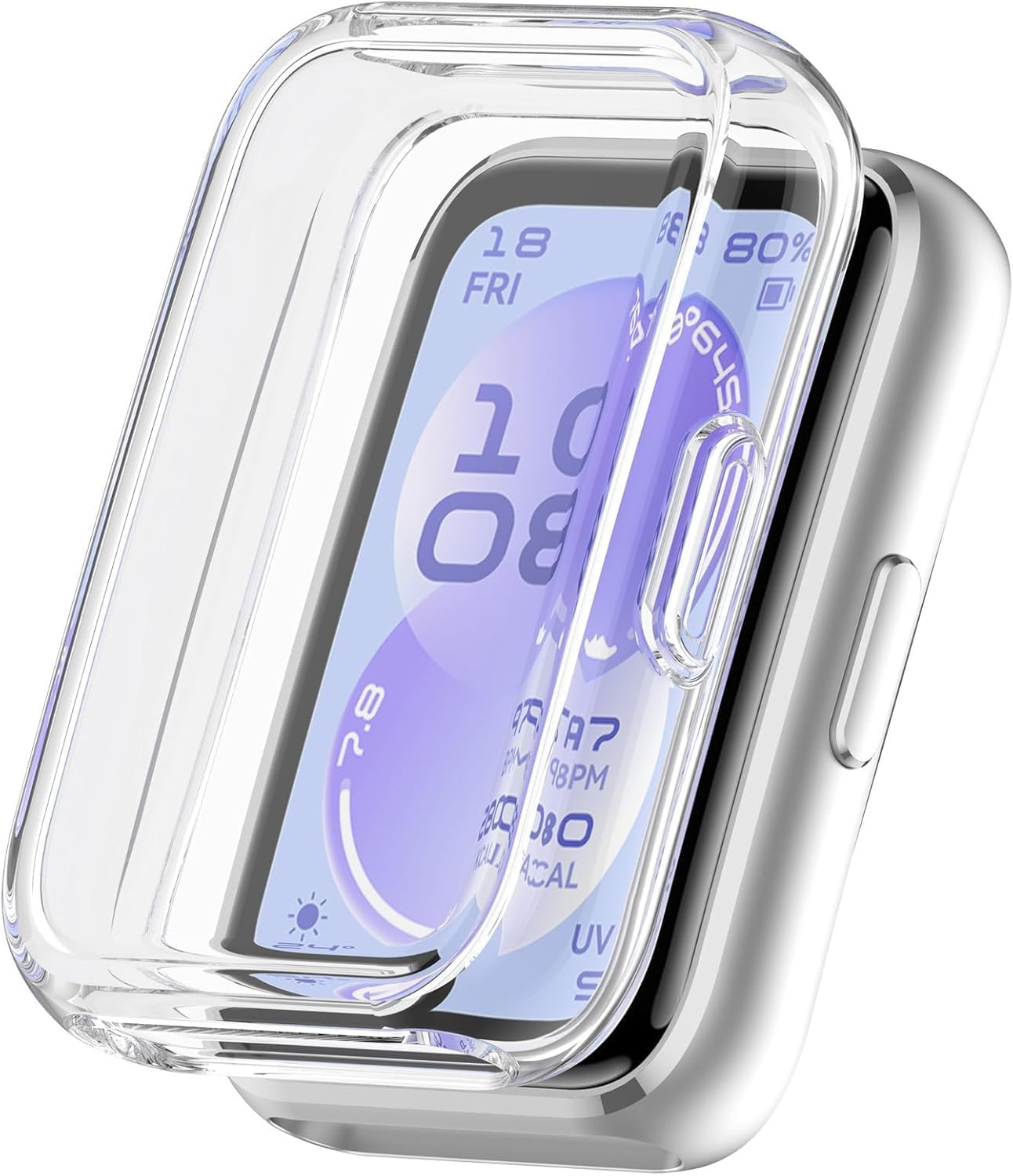 [Soft-Case] Huawei Band 11 ile Uyumlu 360° Kasa Koruyucu Yumuşak TPU Kılıf Dokunmayı ve Netliği Etkilemeyen Band11 Ekran Koruma Çizilmeye Karşı Huawei Band 11 Ekran Koruyuculu Kılıf (Şeffaf)