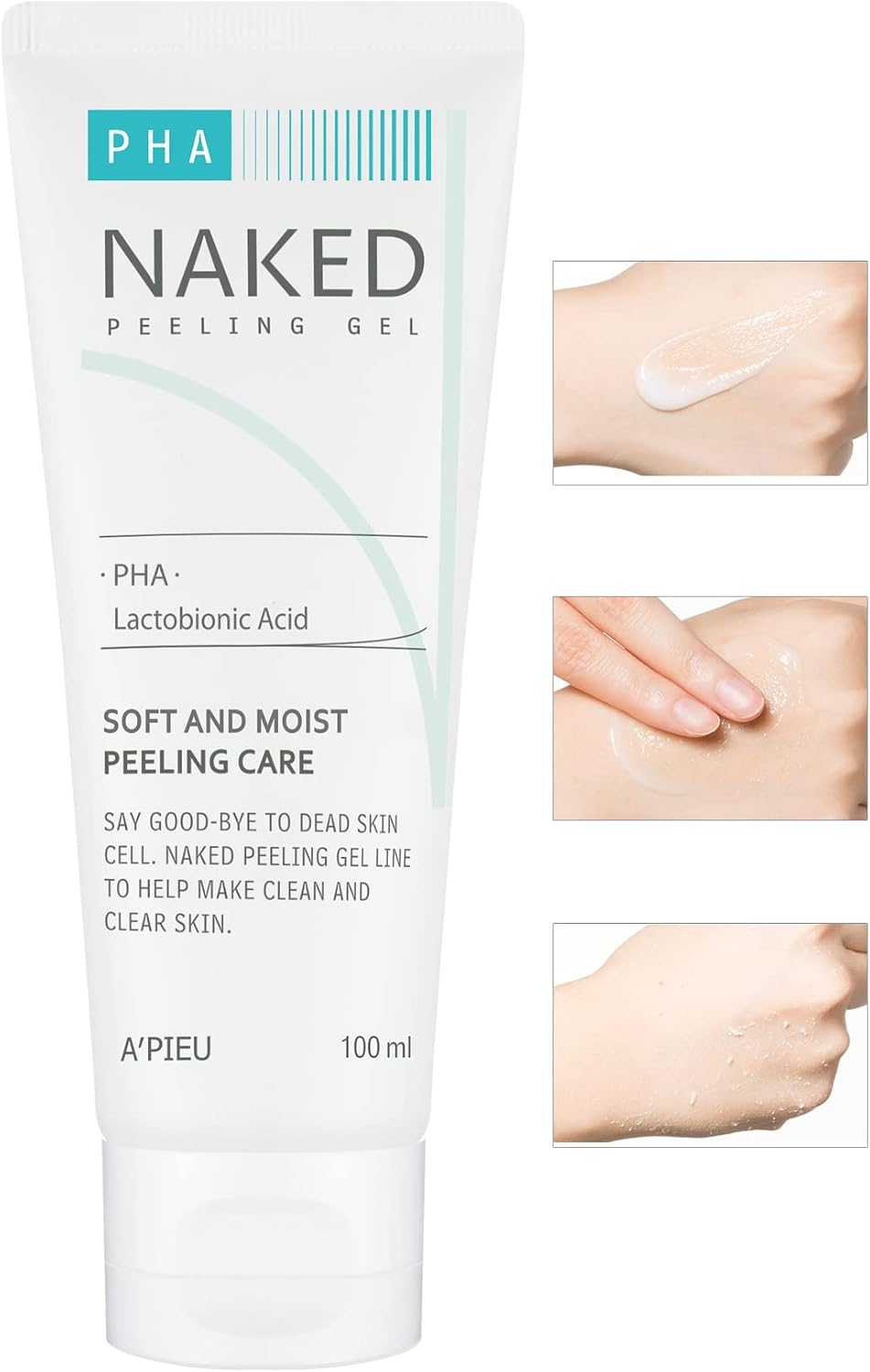 Pha İçeren Hassas Ciltler İçin Peeling Jel 100ml APIEU Naked Peeling Gel (PHA)