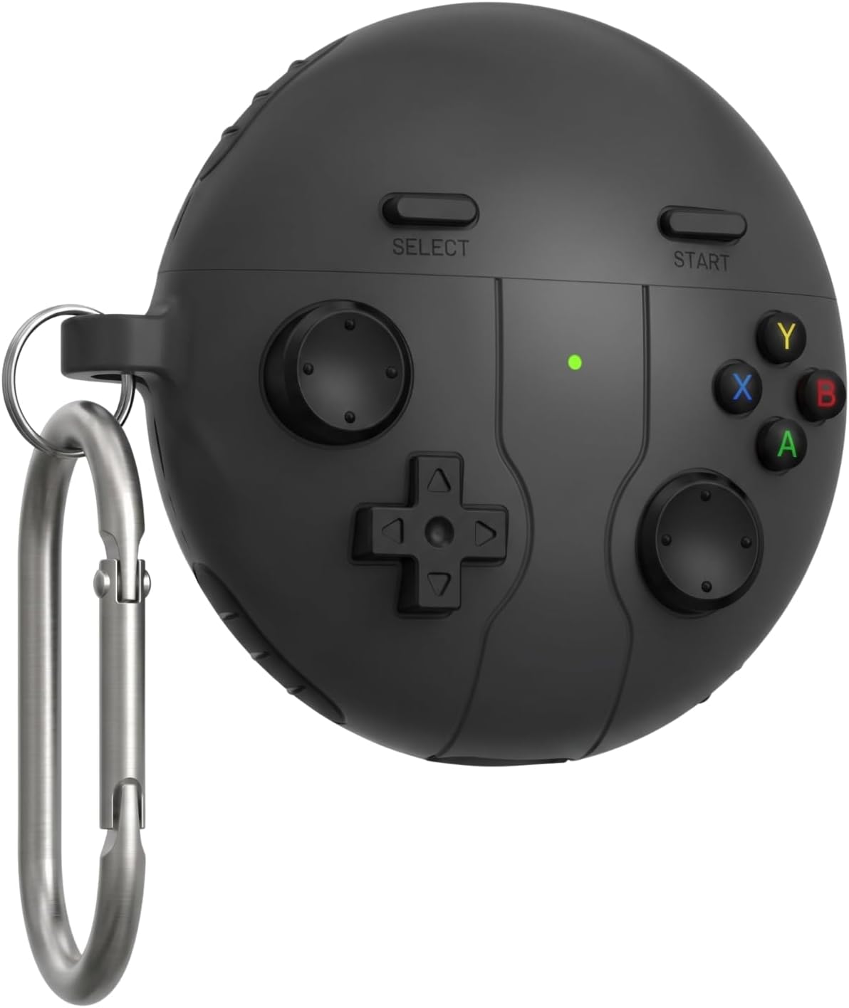 [Retro-Gamepad] Huawei FreeBuds 7i için Kulaklık Kılıfı Darbe Emici Köşe Korumalı Oyun Konsolu Görünümlü Freebuds 7i Kılıfı 360° Koruma Sağlayan Yumuşak TPU Freebuds 7i Koruyucu (Koyu Gri)