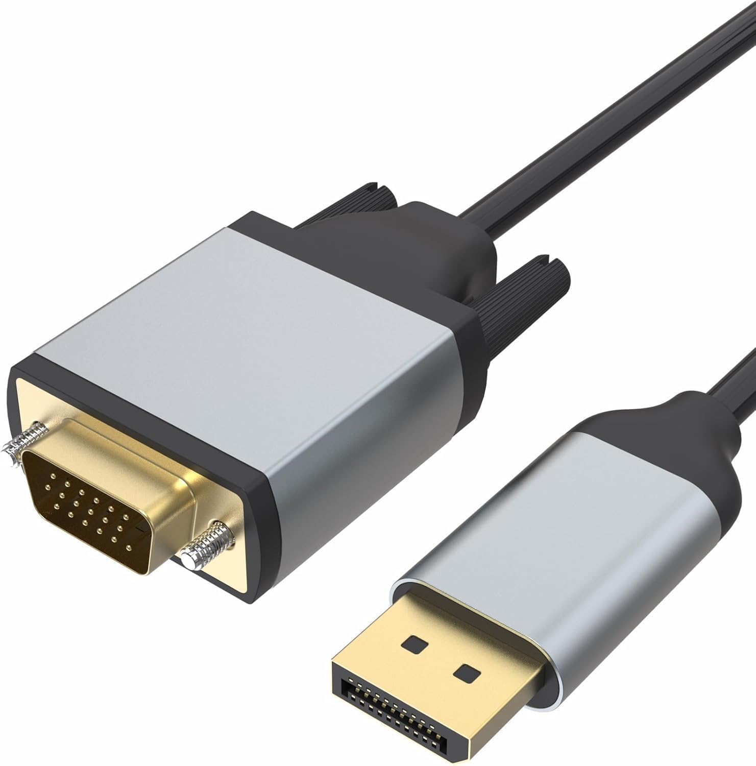 STORE DisplayPort to VGA Dönüştürücü Kablo, 1080p 60Hz Full HD Görüntü Aktarımı, Tek Yönlü DP → VGA Adaptör, Monitör ve Projeksiyon Uyumlu (Displayport to VGA) | ZR1161