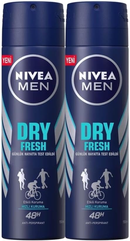 Dry Fresh Erkek Sprey Deodorant 150Ml 2'Li Avantaj Paketi