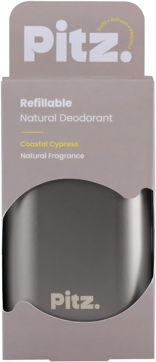 Pitz Yeniden Doldurulabilir Doğal Stick Deodorant Coastal Cypress (Akdeniz Esintisi)