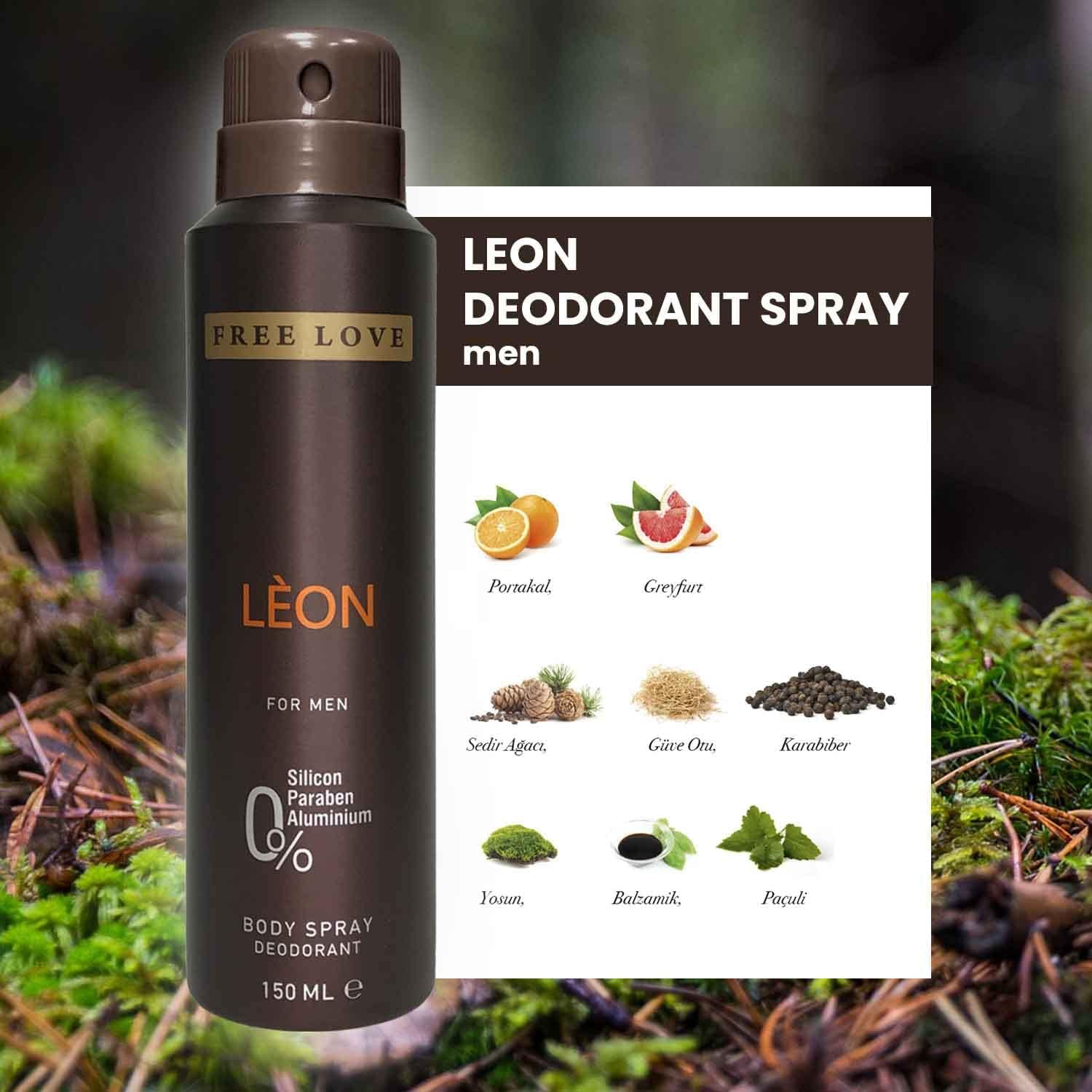 Free Love Leon Erkek Deodorant 150ml