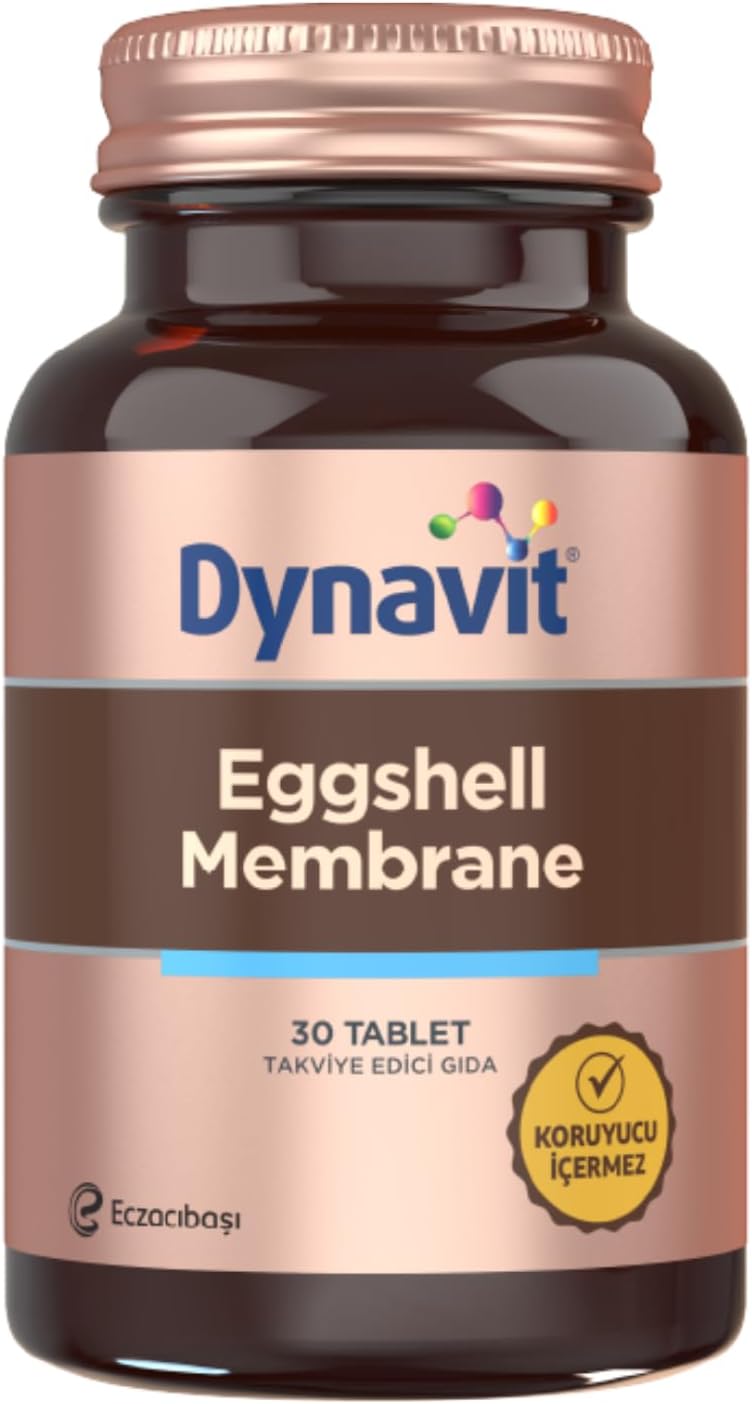 Eggshell Membrane 30 Tablet-Yumurta Kabuğu Zarı,MSM,Vitamin C,Akgünlük ve Zerdeçal Ekstresi,Manganez