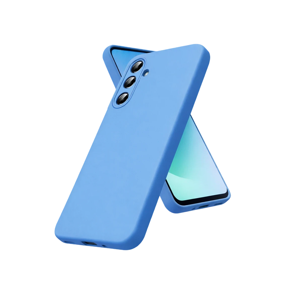 Samsung Galaxy S26 Nano içi Kadife Silikon - Mavi
