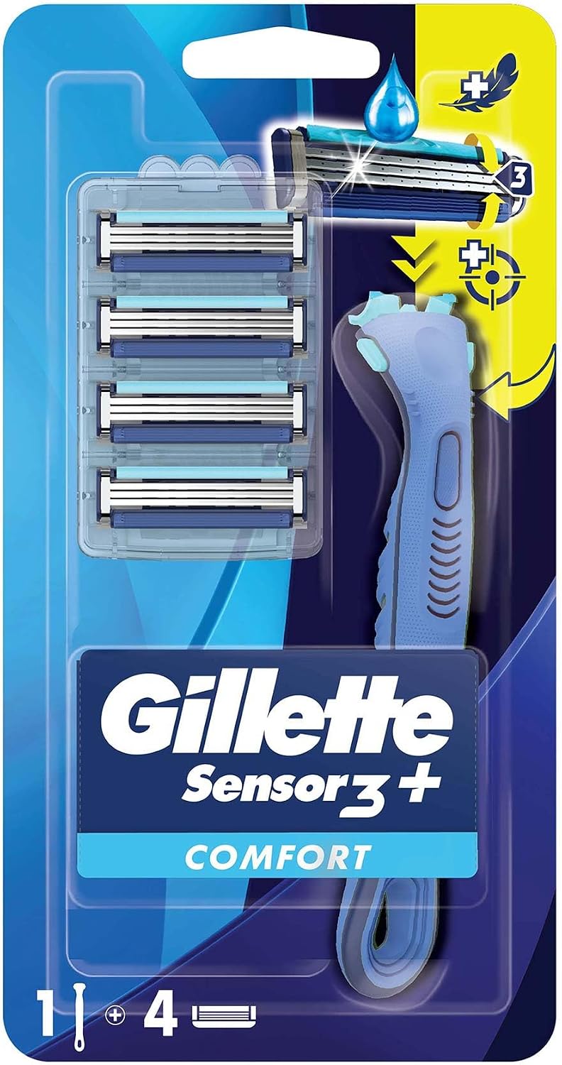 Sensor3+ Comfort 4'lü Yedek Bıçağı Başlıklı Tıraş Makinesi