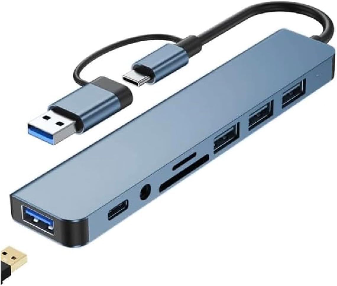 STORE 8 in 2 USB Type-C to USB A, USB C, SD/TF Kart Okuyucu – MacBook ve Laptop Uyumlu Çok Portlu USB HUB Çoğaltıcı