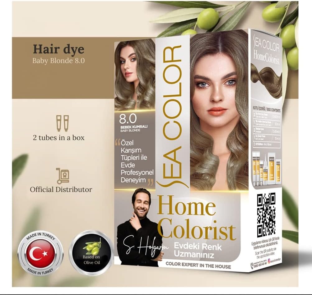 Home Colorist Set Saç Boyası 8.0 Bebek Kumralı Baby Blonde