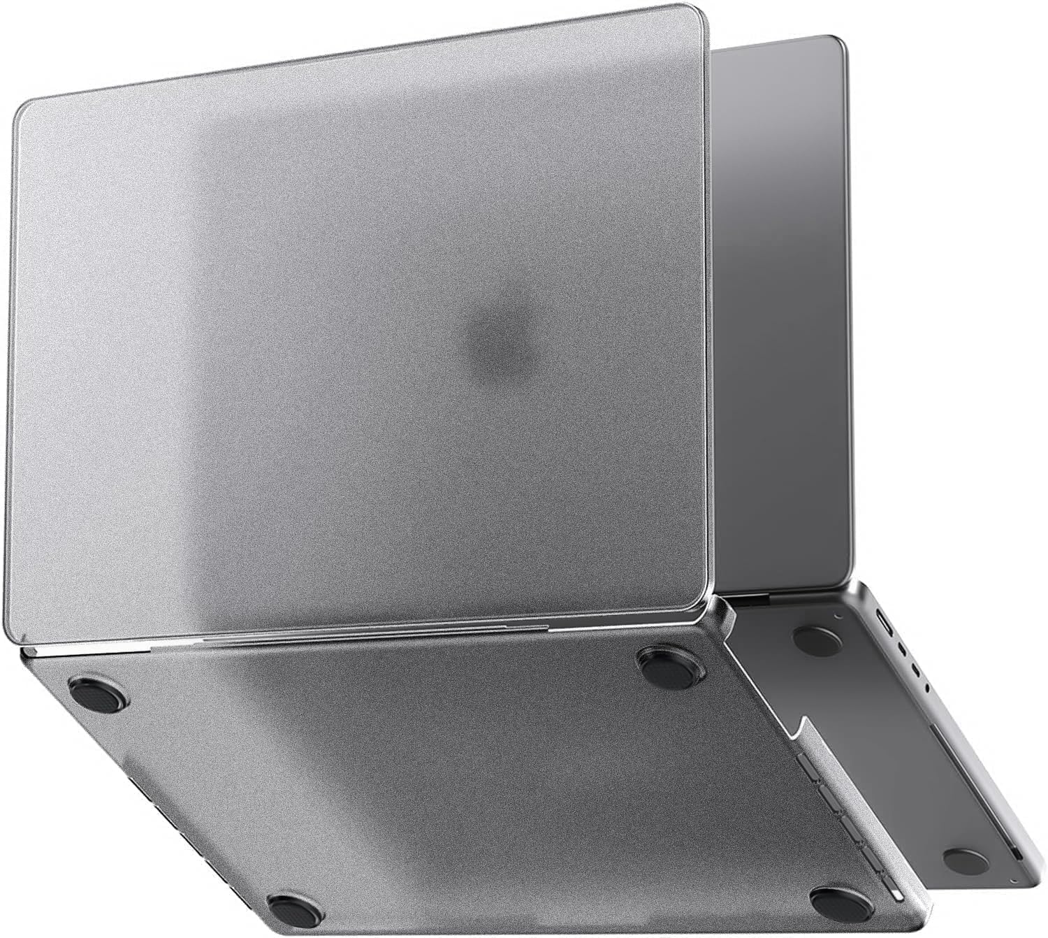 MacBook Air 13,6 ile Uyumlu M5 (A3449) M4 (A3240) M3 (A3113) M2 (A2681) Polikarbonat Sert Koruyucu Çizilme ve Darbe Önleyici Kılıf (Mat-Uzay Gri, 13.6 inç 2022-2023-2024-2025-2026)