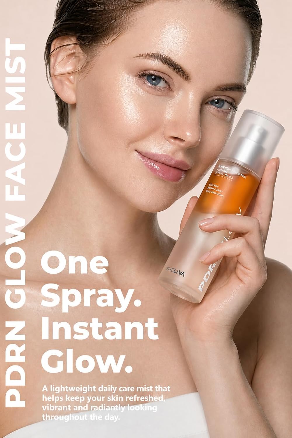 The Liva PDRN Glow Çift Fazlı Yüz Sprey Tonik – Nemlendirici & Aydınlatıcı Face Mist 120 ml
