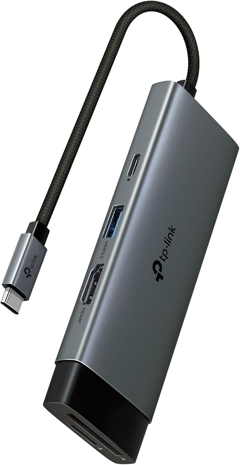 UH7021C | USB-C 7’si 1 Arada Hub | 4K@60Hz HDMI, 100W PD, 3× USB 3.0, SD & microSD UHS-I (200 MB/s), Tak-Çalıştır, Alüminyum Tasarım